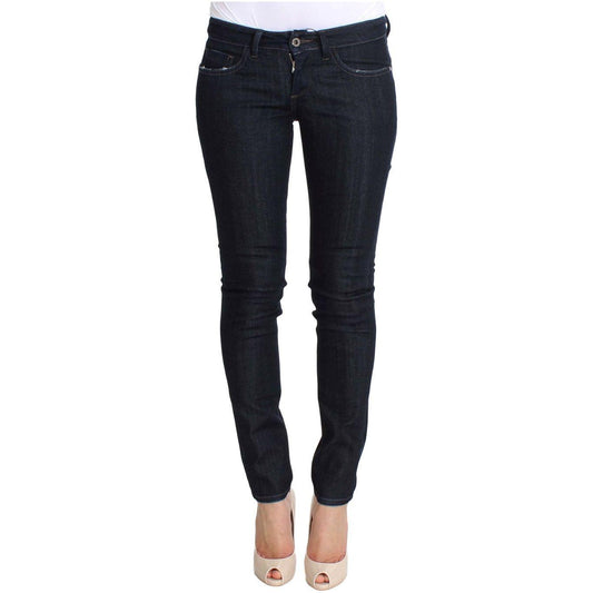 Costume National Blue Cotton Stretch Slim Fit Jeans SIG30216-1