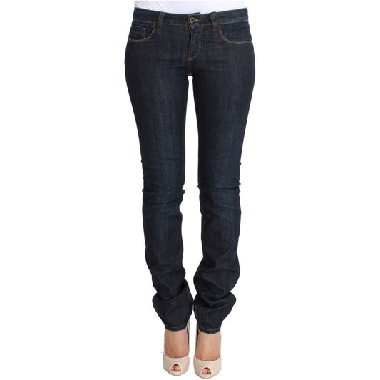 Costume National Blue Cotton Stretch Slim Fit Jeans SIG30219-1