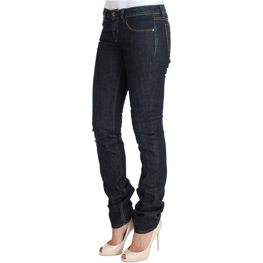 Costume National Blue Cotton Stretch Slim Fit Jeans SIG30219-1