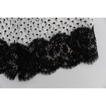 Dolce & Gabbana White Black Floral Lace Silk Sleepwear Shorts SIG30077-2