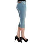 Ermanno Scervino Blue Capri Pants Cropped Jeans SIG12455-2