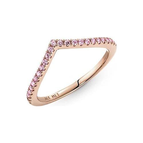 PANDORA JEWELS Mod. TIMELESS WISH SPARKLING PINK - RING - Size 48 186316C02-48