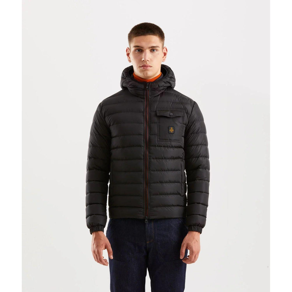 Refrigiwear Sleek Hooded Down Jacket with Pockets RE-7707-3XL
