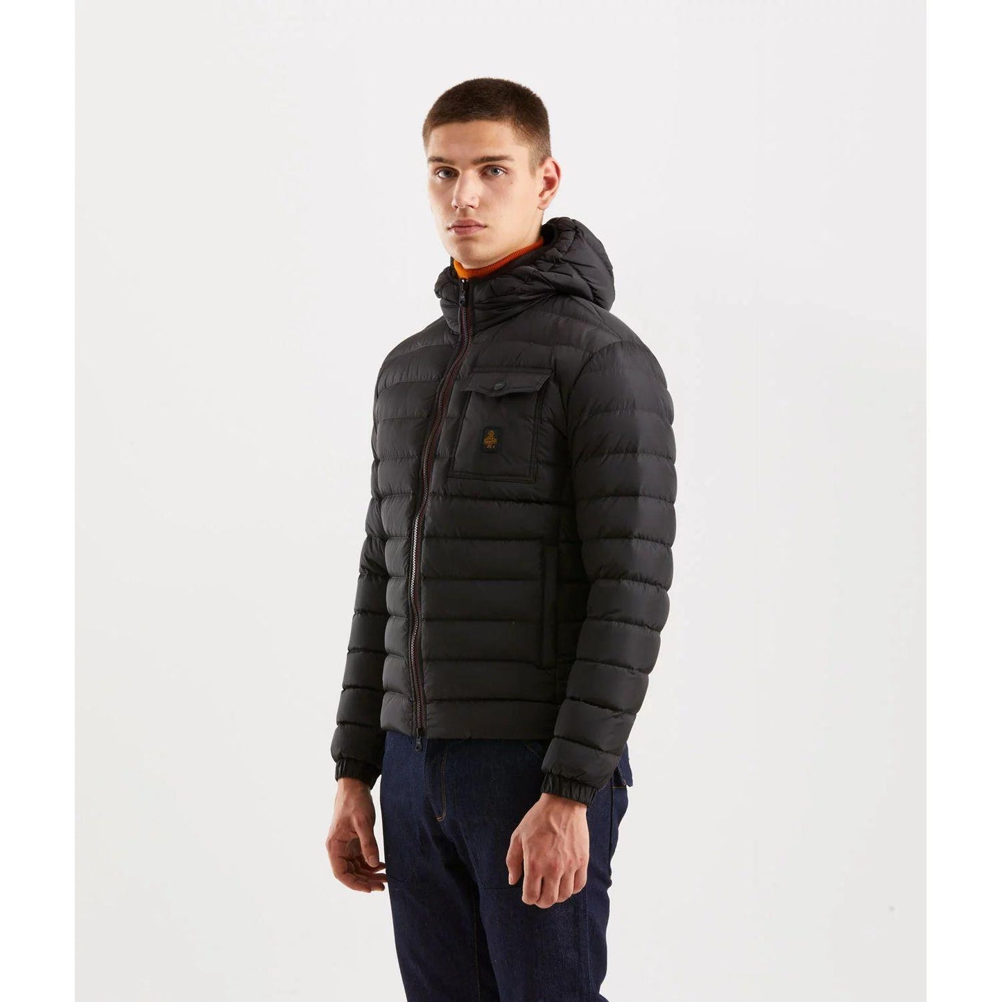 Refrigiwear Sleek Hooded Down Jacket with Pockets RE-7707-3XL