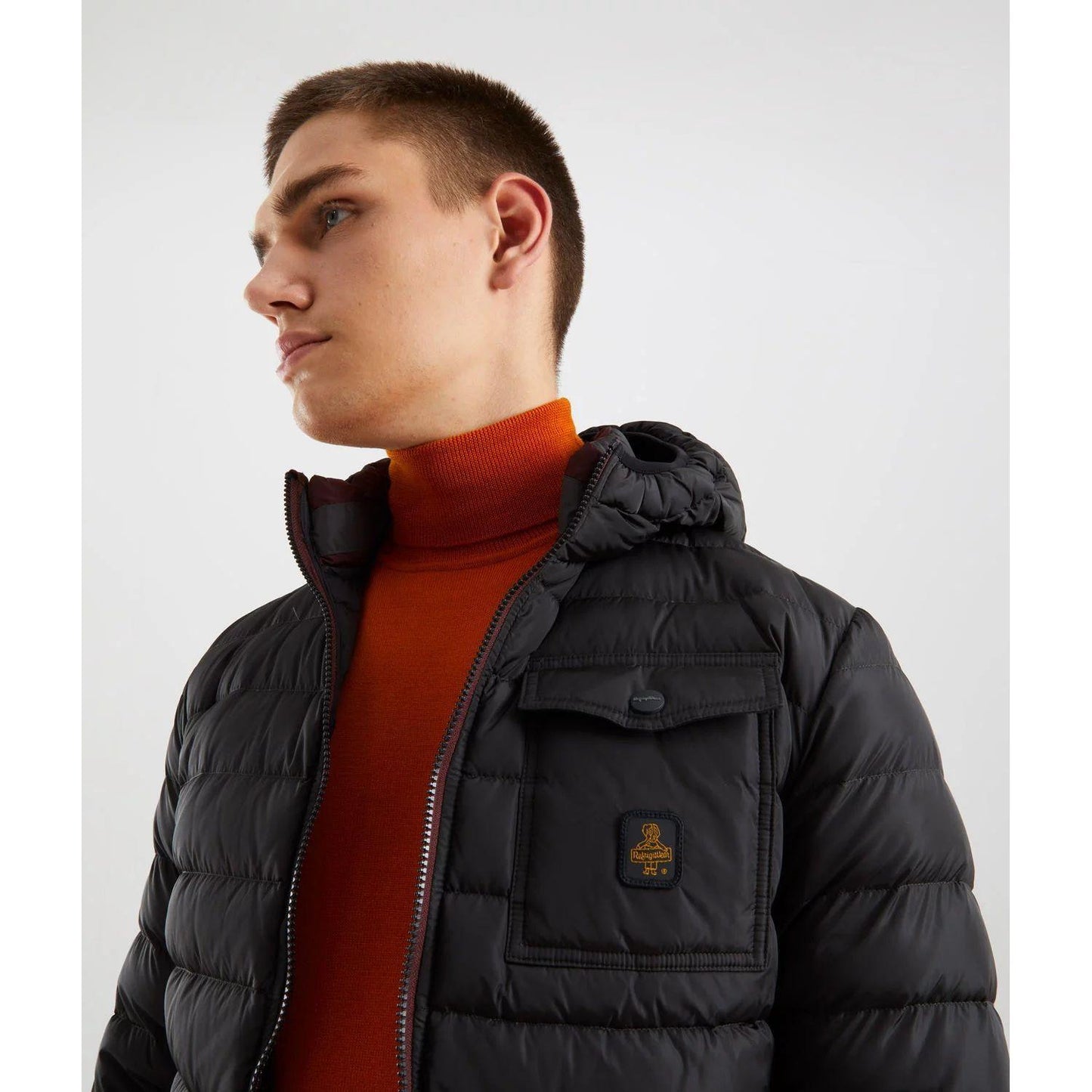 Refrigiwear Sleek Hooded Down Jacket with Pockets RE-7707-3XL