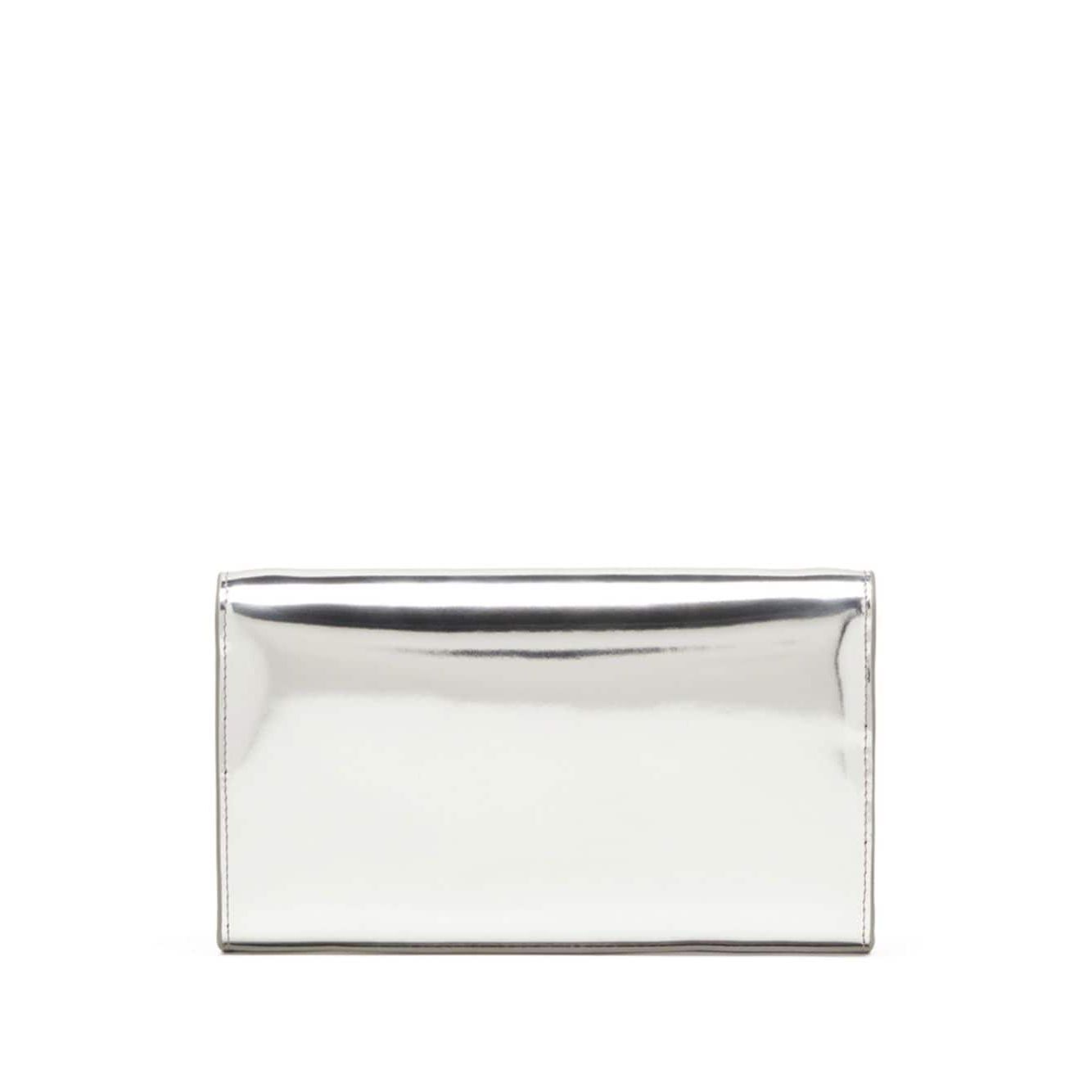 حقيبة ديزل من جلد العجل باللون الفضي