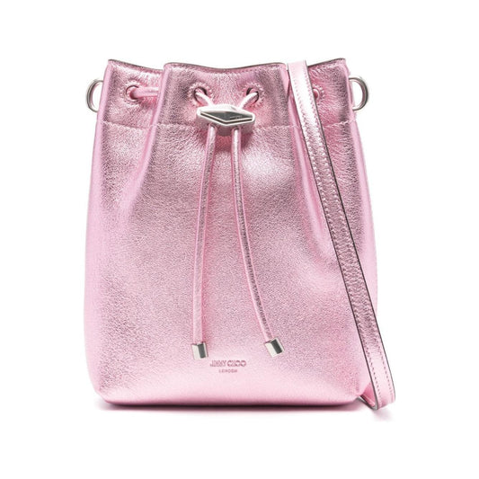 Jimmy Choo mini Cinch crossbody bag BONBONBCKTN/SMNMNAROSE/ANTIQUESILVER