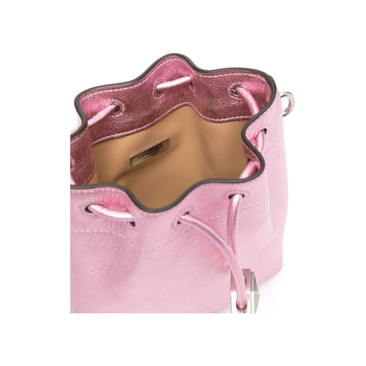 Jimmy Choo mini Cinch crossbody bag BONBONBCKTN/SMNMNAROSE/ANTIQUESILVER