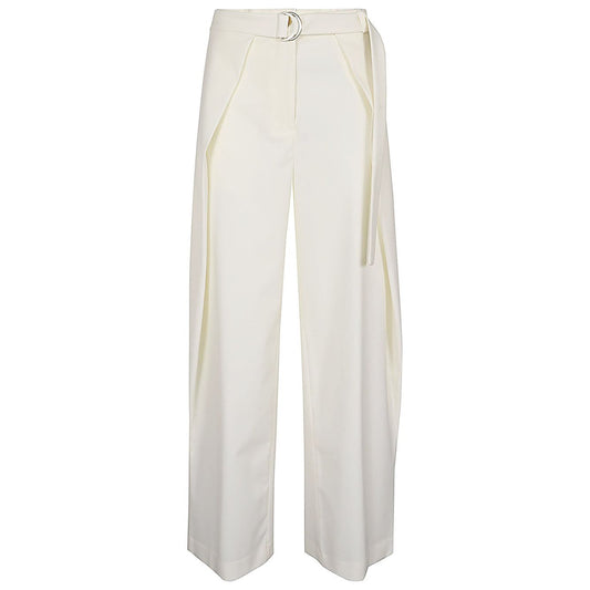 Erika Cavallini Semi-Couture Trousers White P4SH06A20-0