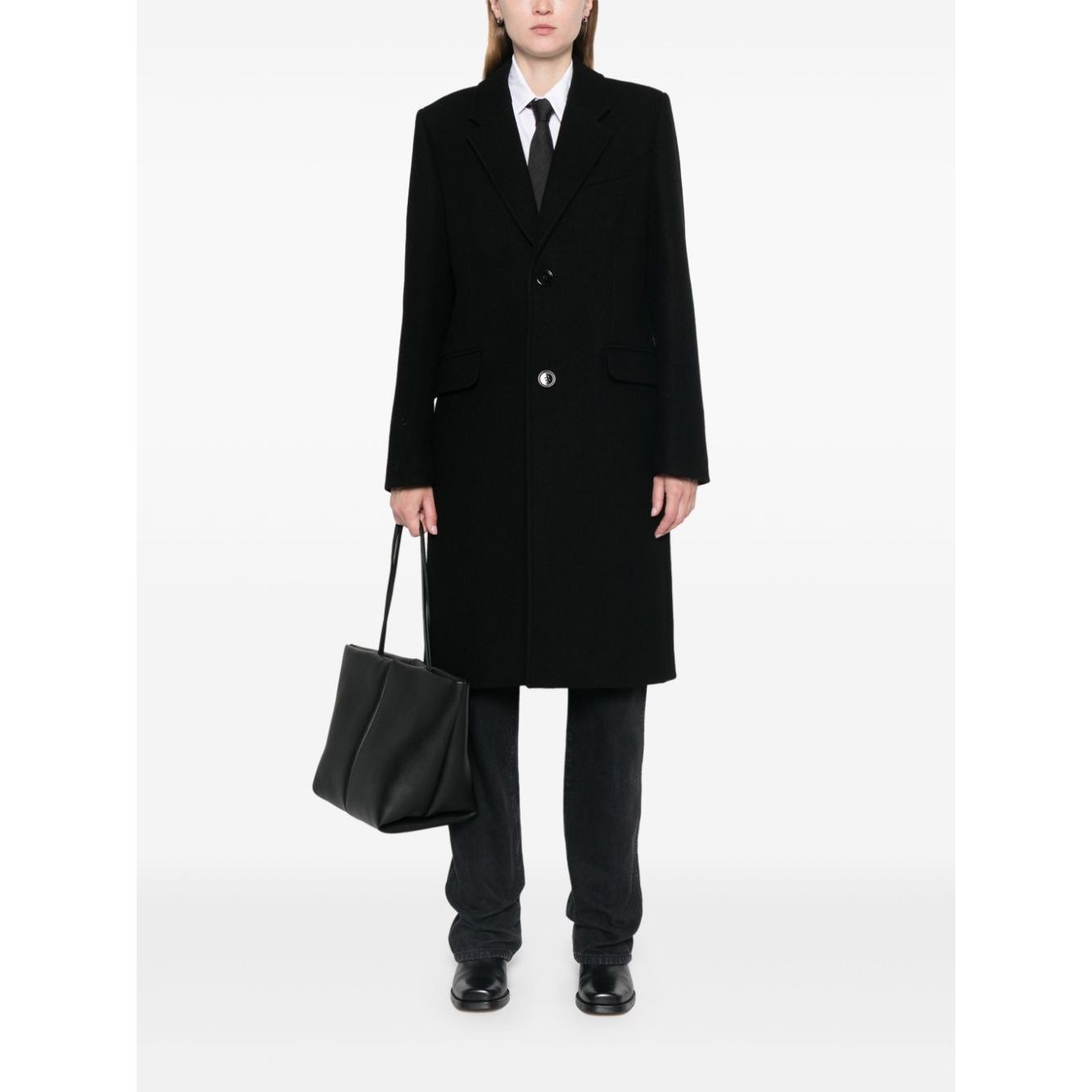 معاطف أمي باريس باللون الأسود