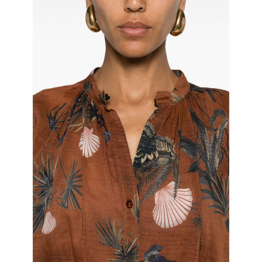 Forte Forte mix-print semi-sheer shirt 13322MYSHIRT3004-AI24