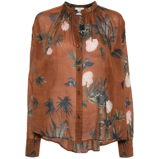 Forte Forte mix-print semi-sheer shirt 13322MYSHIRT3004-AI24