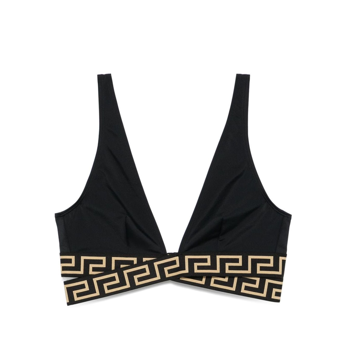 Versace greca print bikini top