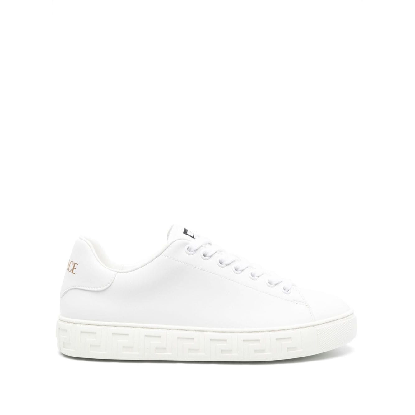 Versace greca faux leather sneakers