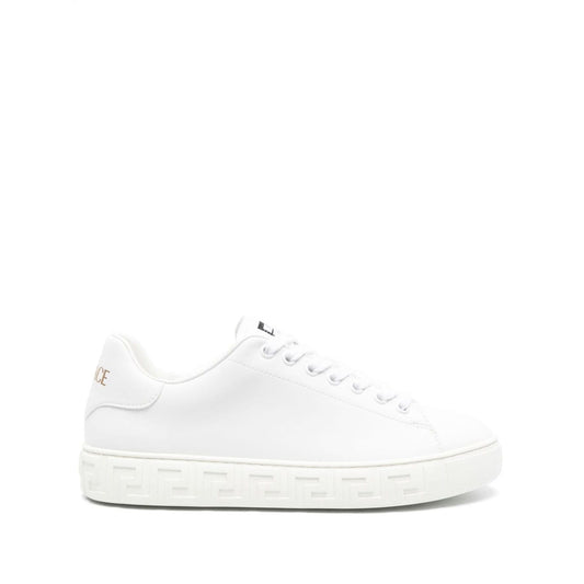 Versace greca faux leather sneakers