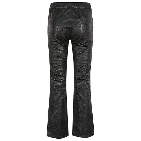 ENES Trousers Black RELAXBOOTCUTCROCOSTRETCHBLACK