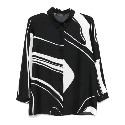 Gianluca Capannolo Shirts Black 24IT513900KATHERINEBLACK/WHITE-AI24
