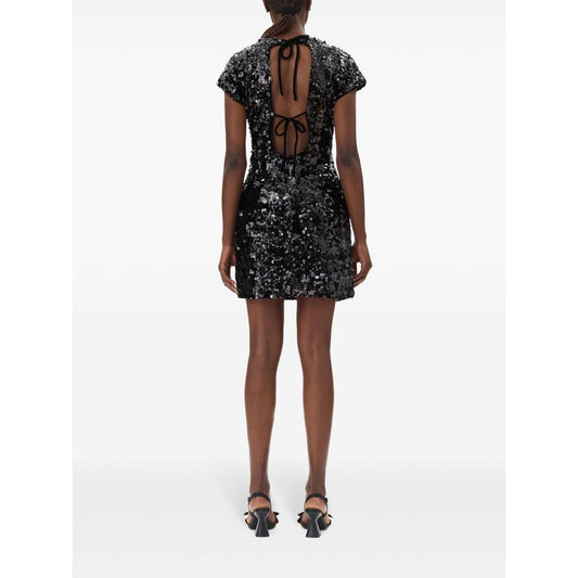 Ganni Velvet Sequins Mini Dress T4045099-P25