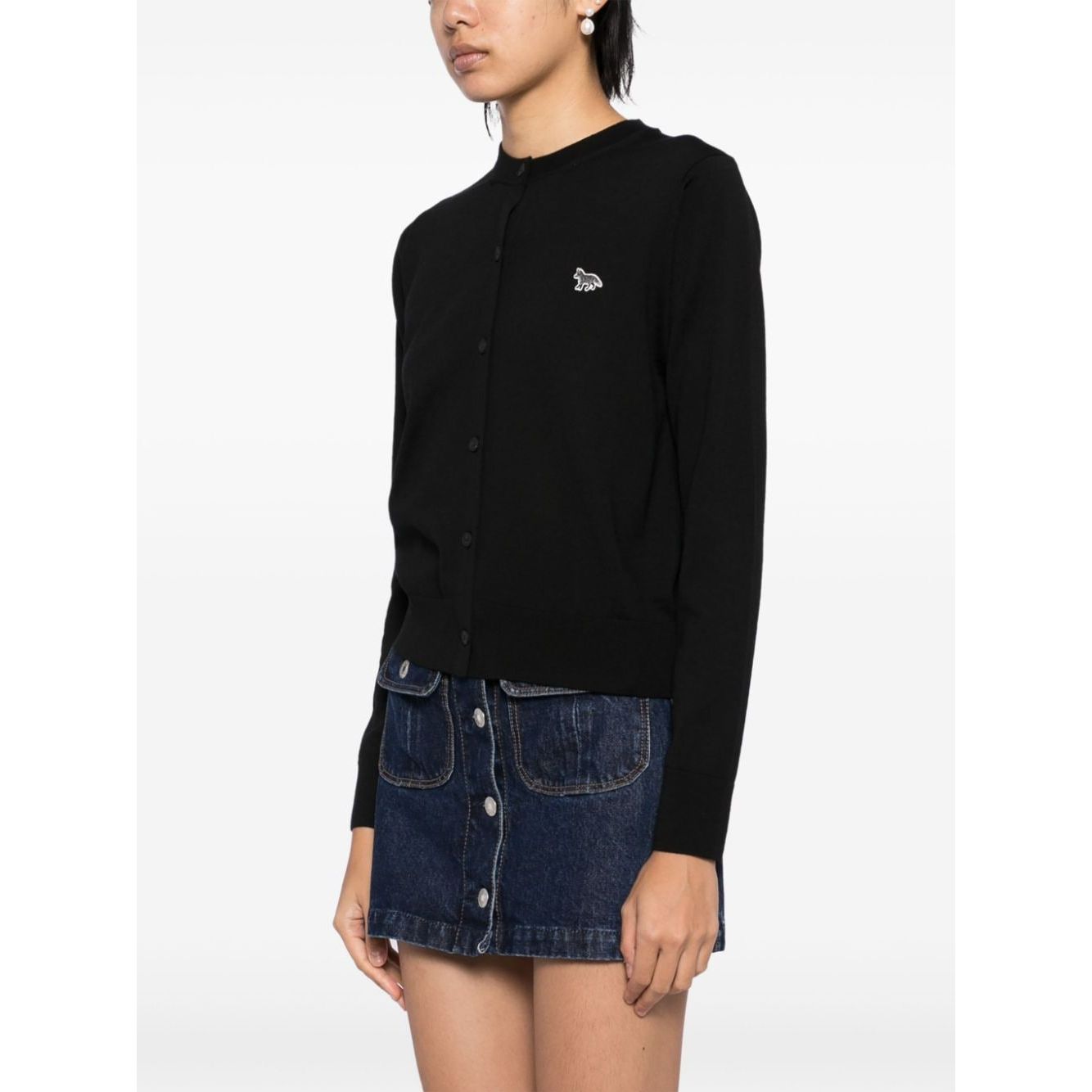 Maison Kitsuné Maison Kitsune mid-length knitted cardigan MW00507KT1036P199-P25