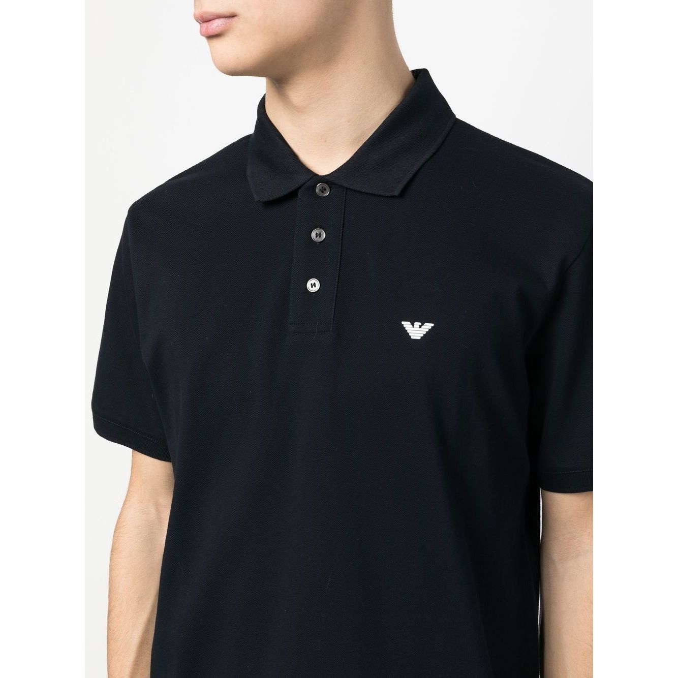 Emporio Armani logo-embroidered polo shirt Topwear