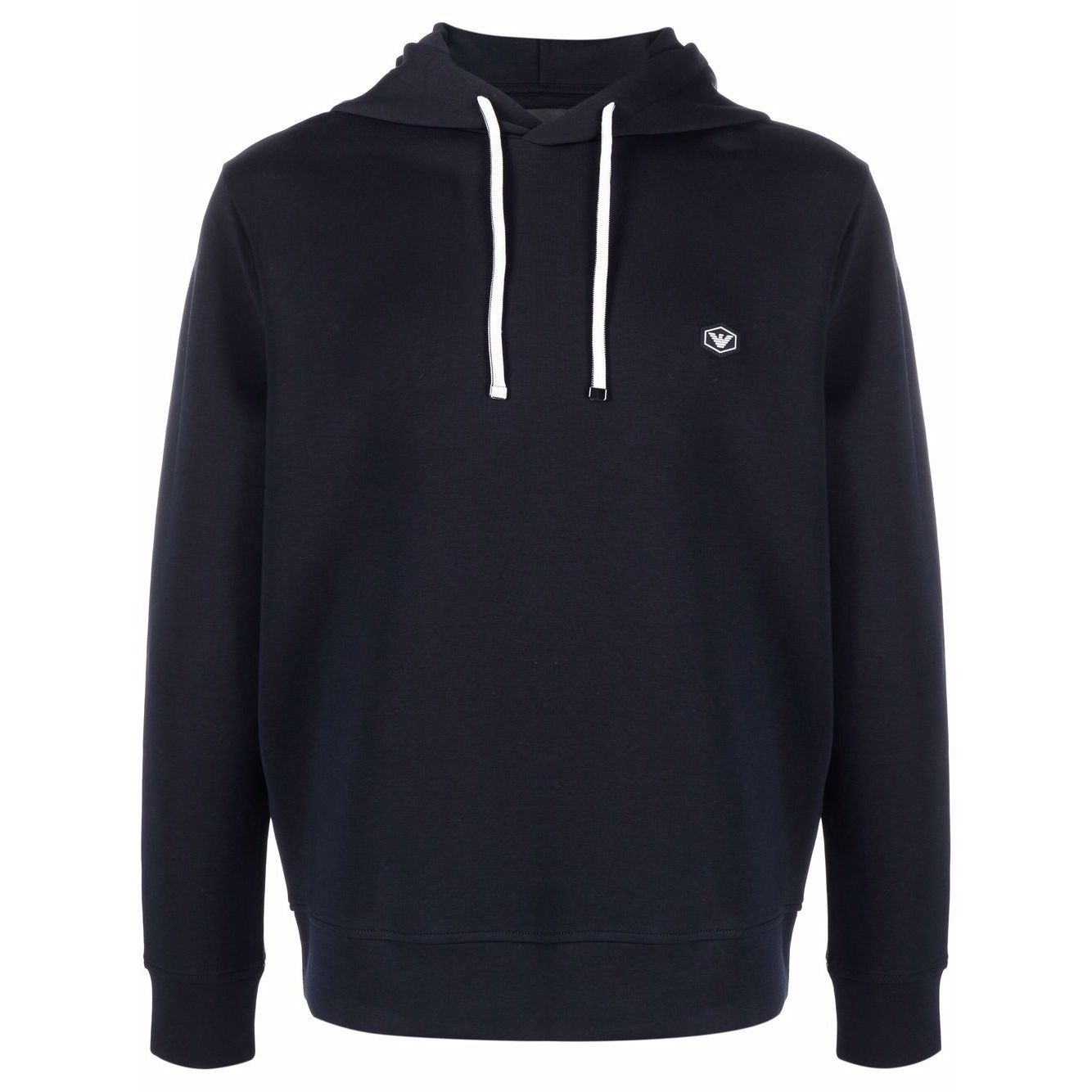 Emporio Armani long-sleeved Logo Patch Hoodie
