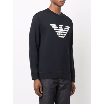 Emporio Armani Modal blend sweatshirt with logo print Topwear