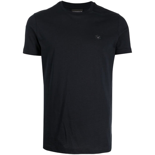 Emporio Armani logo patch short-sleeved T-shirt