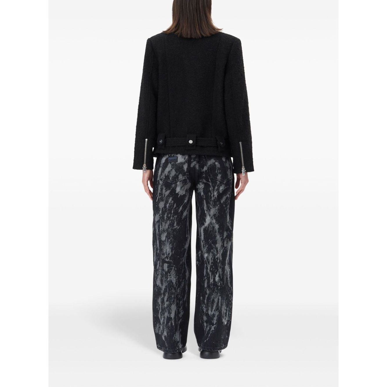 Ganni Textured Boucle Wool Jacket