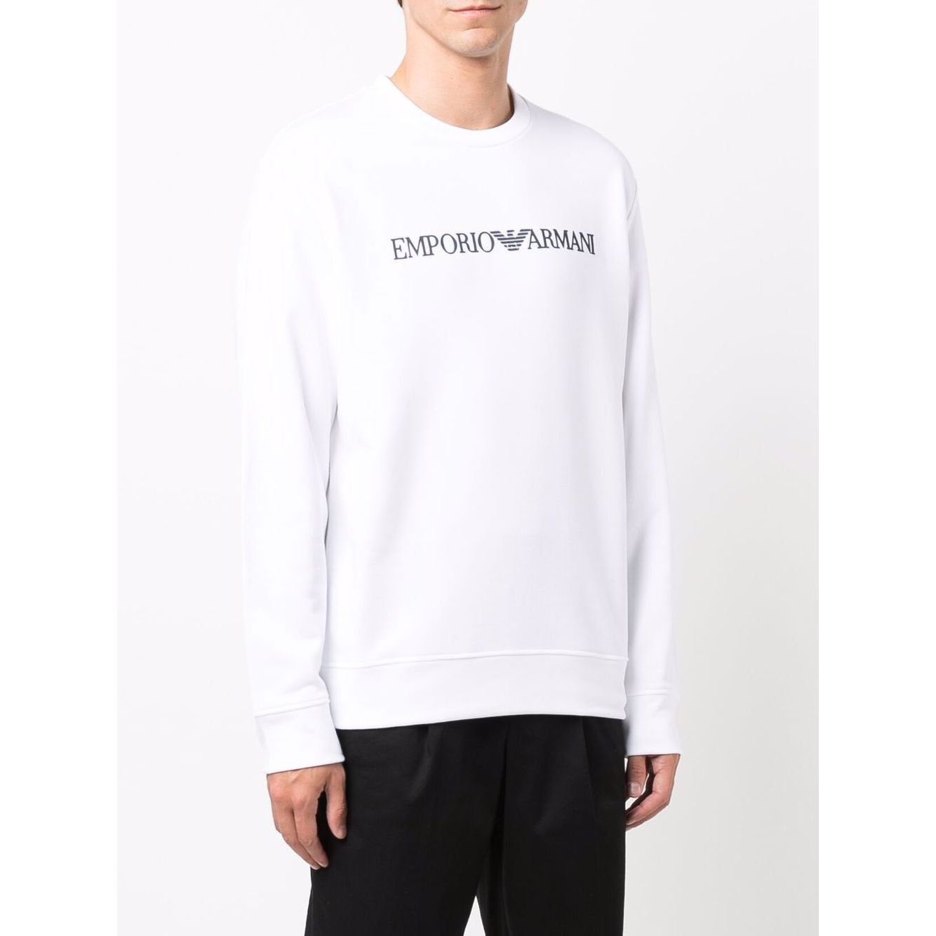 Emporio Armani Modal blend sweatshirt with logo print