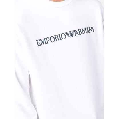 Emporio Armani Modal blend sweatshirt with logo print