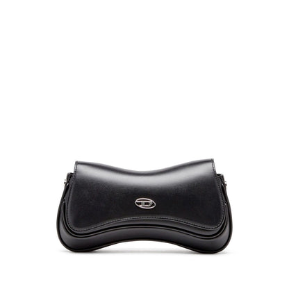 Diesel Play-Semi gloss leather shoulder bag