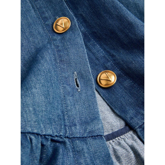 Valentino Denim Midi Skirt BDD18L94C558-P25