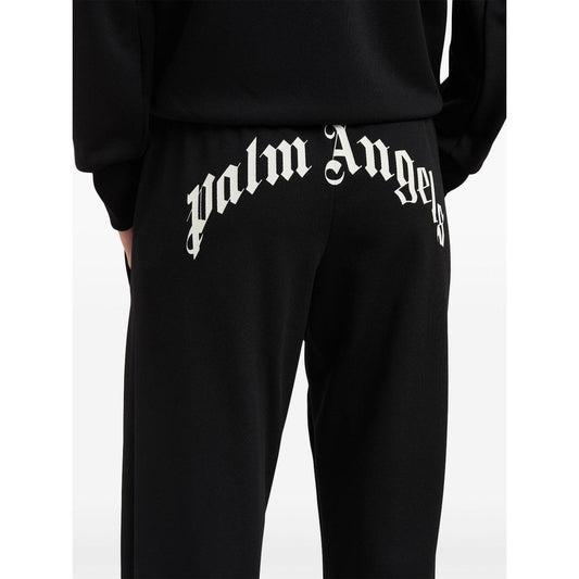 Palm Angels curved logo track pants PWCJ036S25FAB0011003-P25