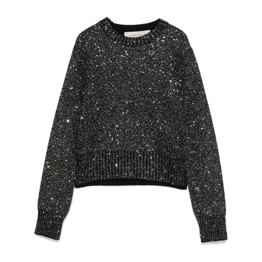 Golden Goose wool blend cropped sweater with all-over sequins GWP01165P00182390100-P25