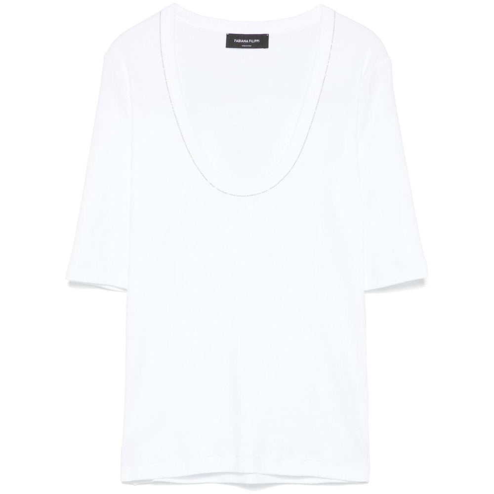 Fabiana Filippi chain detail T-shirt JED265F151L18021-P25