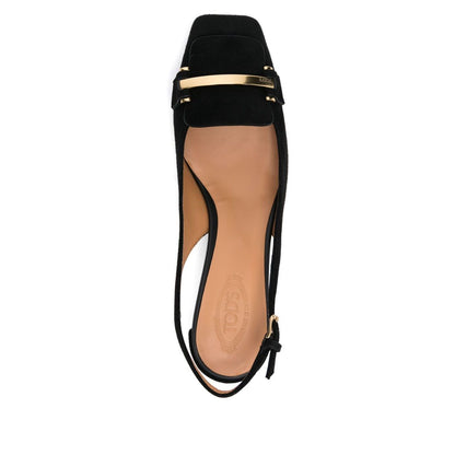 Tod's 50mm Suede Pumps with Back Strap