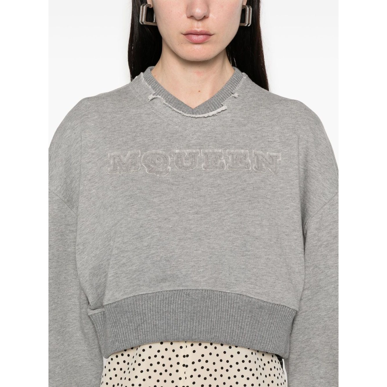 Alexander McQueen Sweaters Grey Topwear