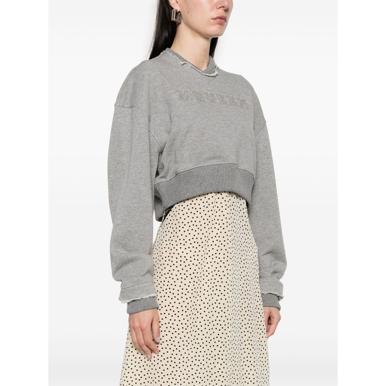 Alexander McQueen Sweaters Grey Topwear