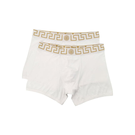 Versace Greca border trunks in white AU101921A10011A81H-P25
