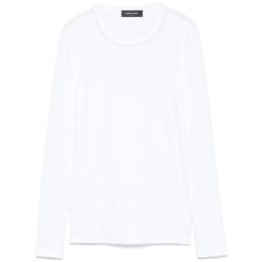 Fabiana Filippi T-shirt With Diamond Thread Detail JED265F153L18021-P25
