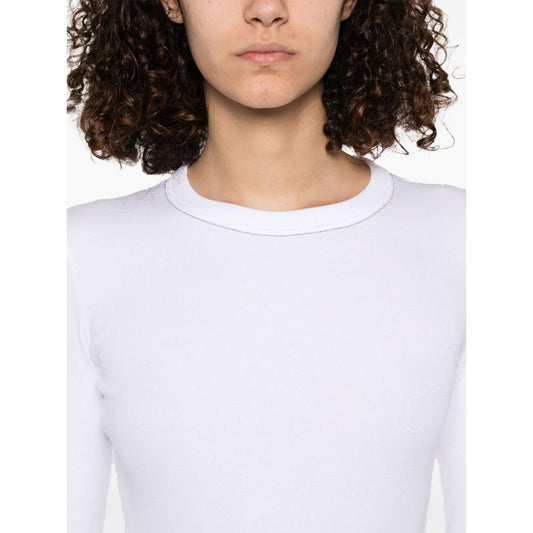 Fabiana Filippi T-shirt With Diamond Thread Detail JED265F153L18021-P25
