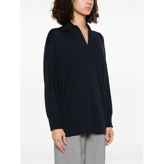 Fabiana Filippi Wool and cotton blend polo shirt MAD265F041D5105146-P25