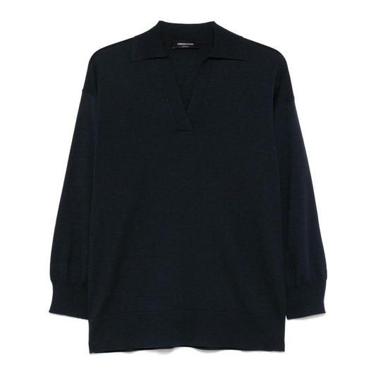 Fabiana Filippi Wool and cotton blend polo shirt MAD265F041D5105146-P25