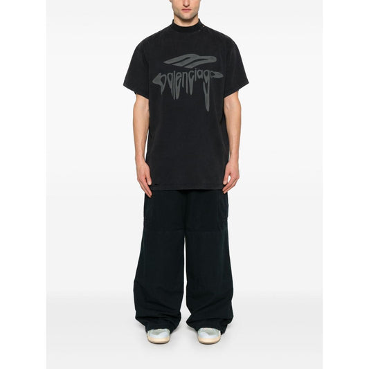 Balenciaga T-shirts and Polos Black 787349TRVS81013-P25