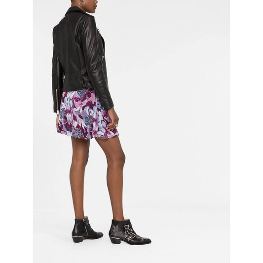 Iro Biker jacket with peak lapels NEWHANWF09BLA01-P25