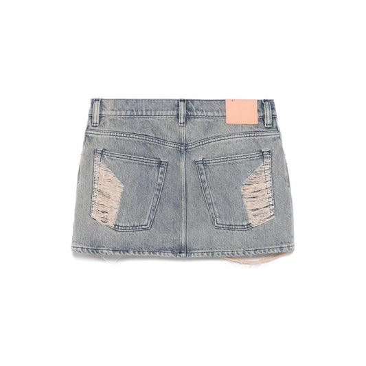 Acne Studios Macaria distressed denim miniskirt AF0510AUZ-P25