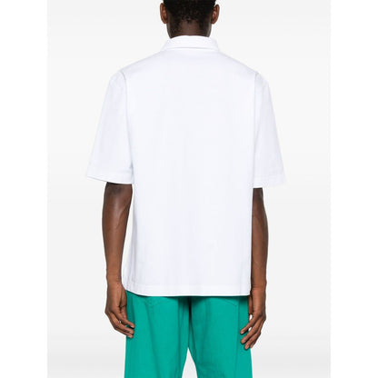 Marni logo-patch polo shirt Topwear