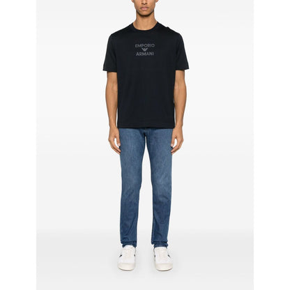 Emporio Armani Jersey T-shirt with rubberised logo