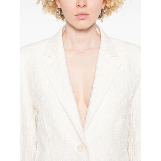 Harris Wharf London crinkled shoulder-pads blazer A2535PYMYM02-P25
