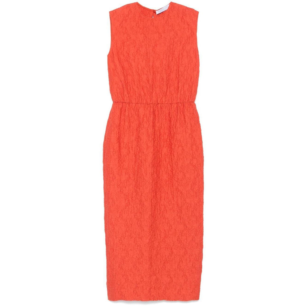Harris Wharf London Dresses Orange A6231PYMYM03-P25
